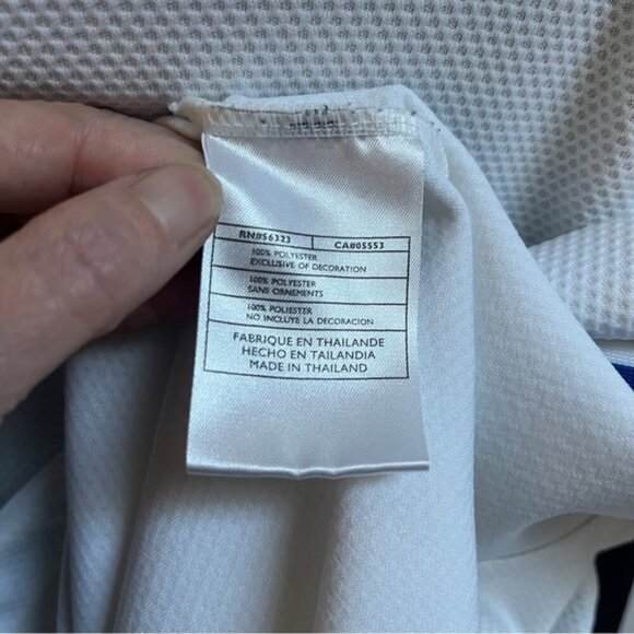 Vintage Nike Y2K Basketball Swoosh Warmup Jersey Long Sleeve Shirt Sz XXL - Picture 6 of 8